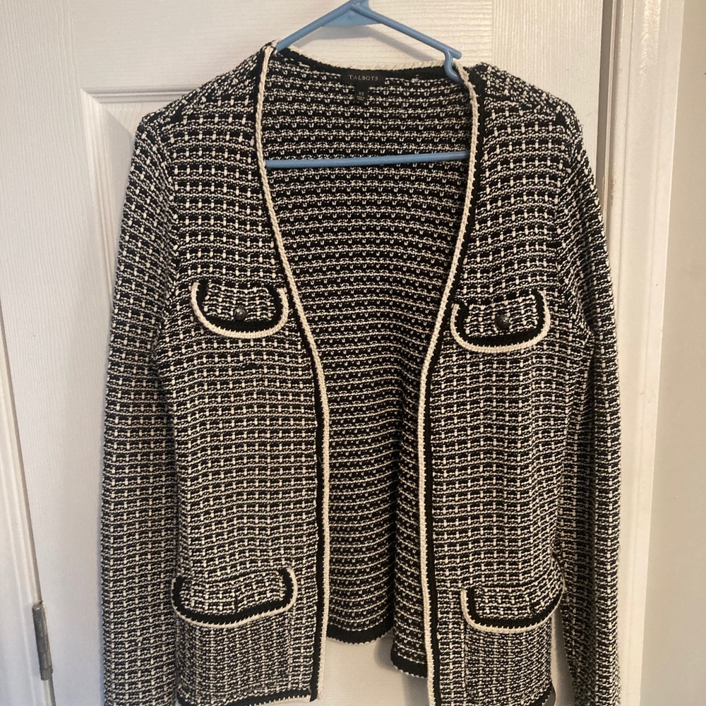 Talbots Boucle Tweed Coat
